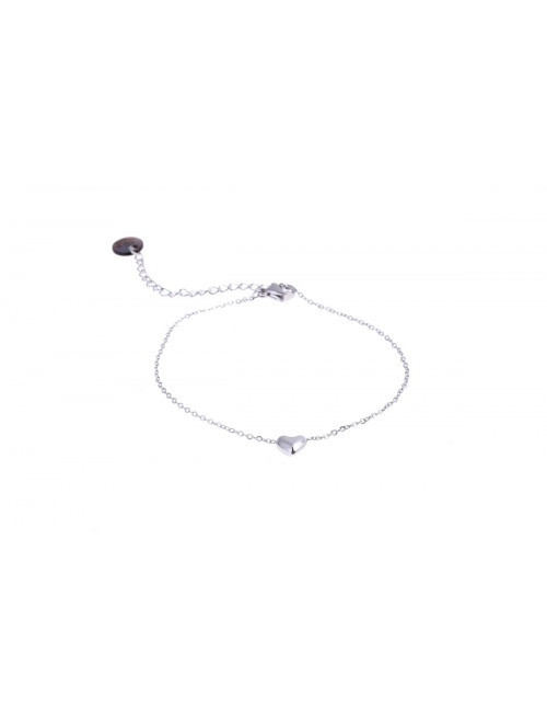 Armbandje | zilver/hartje