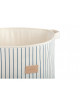 Odeon Opbergmand | blue thin stripes/natural