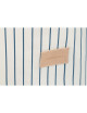 Odeon Opbergmand | blue thin stripes/natural