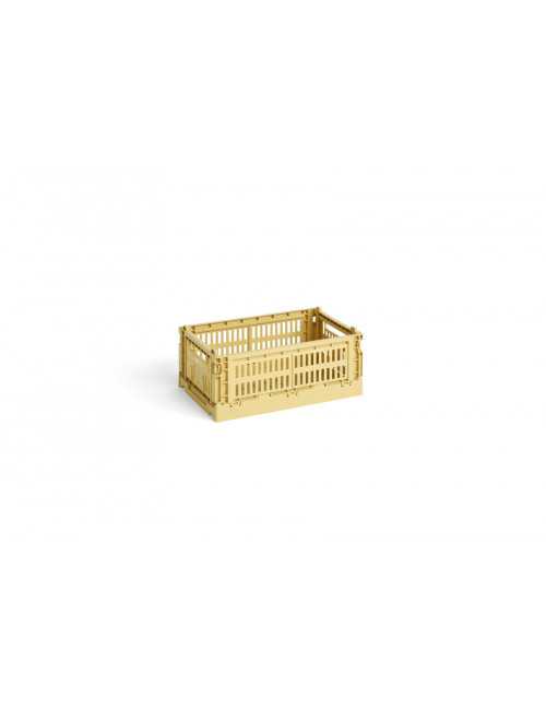 Folding Crate Small | golden yellow