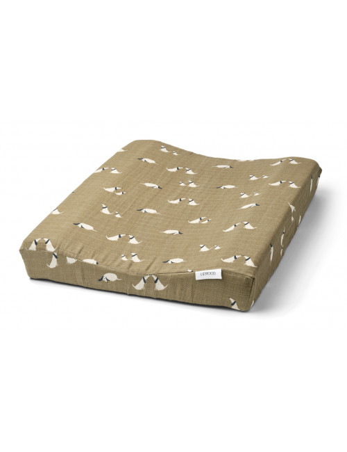 Cliff muslin changing mat cover | dog/oat mix