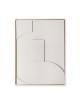 Framed Relief Art Panel A | XL/warm grey