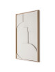 Framed Relief Art Panel A | XL/warm grey