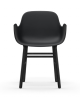 Form Armchair - Black/Wood