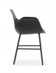 Form Armchair - Steel/Black