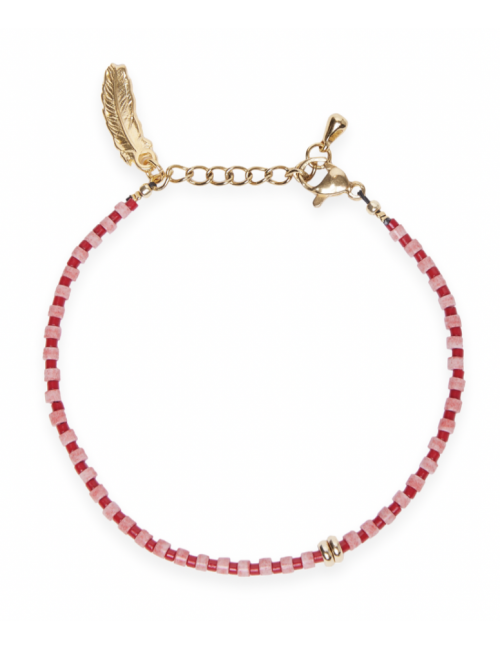 Armband Wave Coral | roze/rood