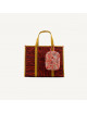 Shopper + Floral Knot Bag La Promenade | terry / vin rouge