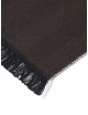 Plaid Herringbone Blanket | dark coffee