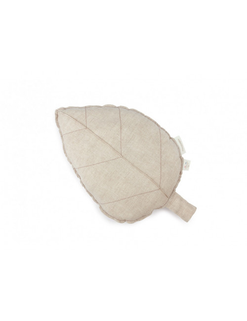 Cushion Lin Français | leaf/greige