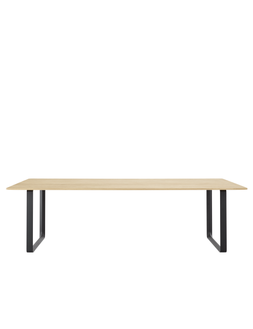 Showroom Table 70/70 225x90 cm | solid oak/black frame