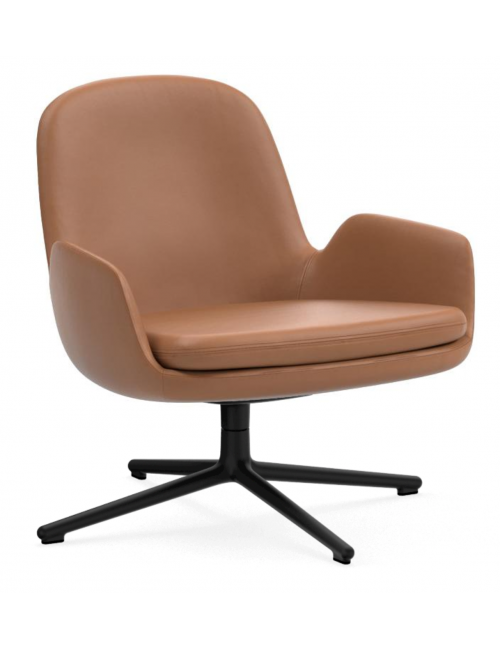 Era Lounge Chair Low Swivel - Leather