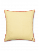 Cushion Contrast Linen | lemon