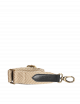 Schouderband | sand/zwart leder