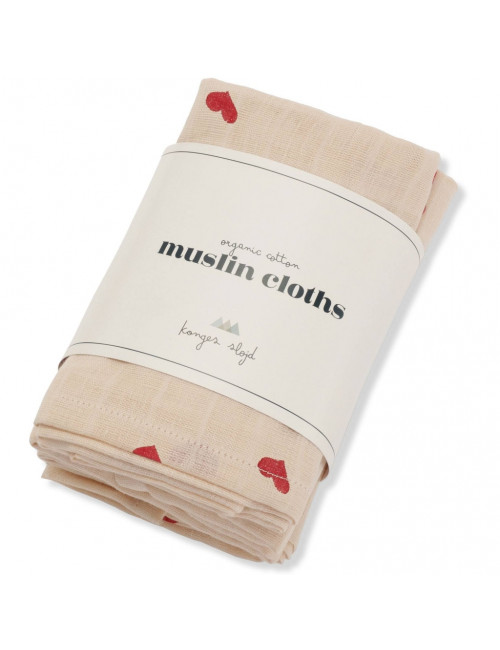 Muslin Cloth (set of 3) | amour rouge