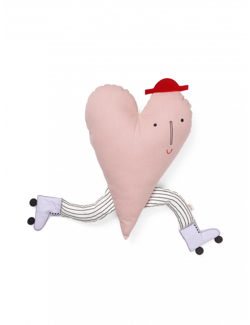Kussen Hart | dusty rose
