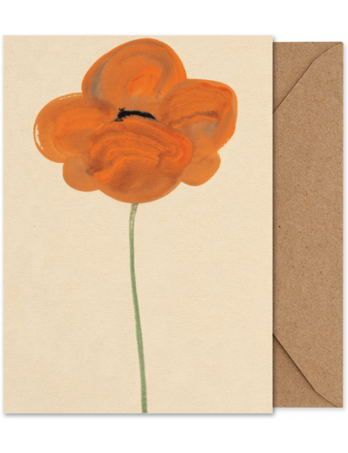 Art Card A5 | orange vallmo
