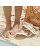 Hansen Beach Towel | stripes/tuscany rose/creme de la creme