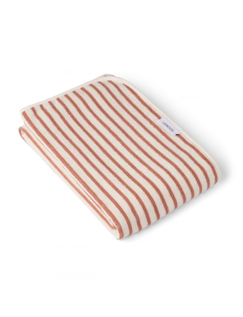 Hansen Beach Towel | stripes/tuscany rose/creme de la creme