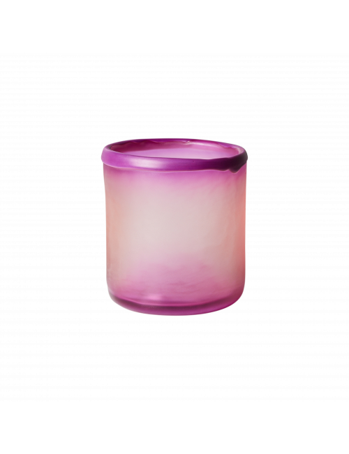 Glazen Theelichthouder | purple