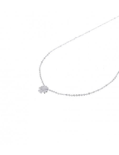 Halsketting 14k Zilver | klavertje