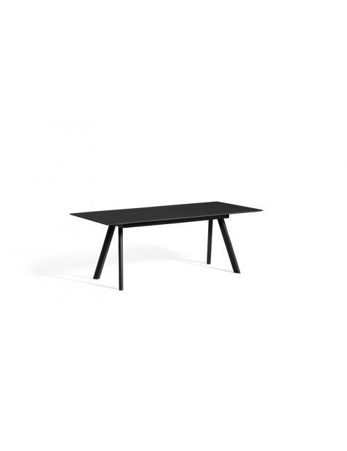 CPH 30 Extendable Table L 200 cm | water-based lacquered oak/black linoleum