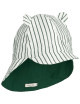 Gorm Reversible Sun Hat| stripe/garden green/creme