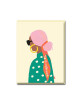Wenskaart | scarf lady