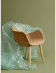 Fiber Armchair | ochre/wood base