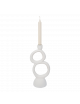 Candle Holder Rough Sophistication | white