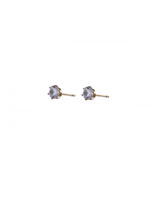 Oorbellen (set van 2) Goud | crystal 4mm