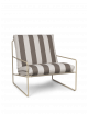 Desert Seater Stripe | cashmere/chocolate