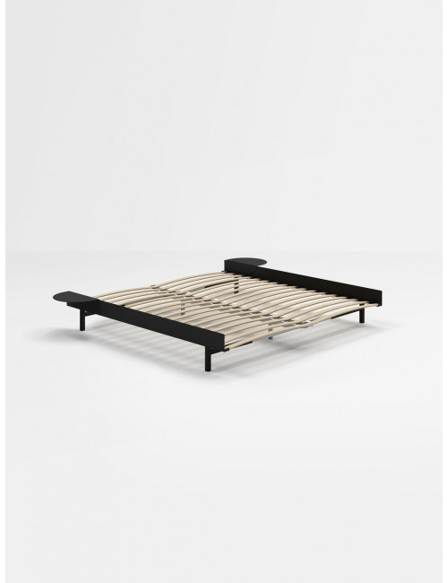 Bed 90-180cm | zwart