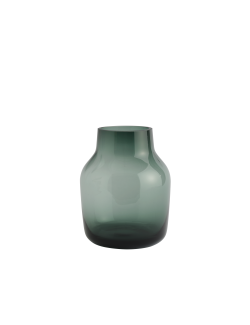 Silent Vaas 15cm | donkergroen