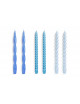 Kaarsen Set Long Mix | sky blue/light blue/vint.blue