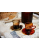 70's Glassware Onderzetbordjes (set van 4) | mud brown