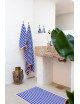 Naram Handdoek 50x80 | dazzling blue/rose