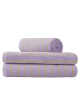 Naram Handdoek 50x80 | lilac/neon yellow