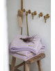 Naram Handdoek 50x80 | lilac/neon yellow