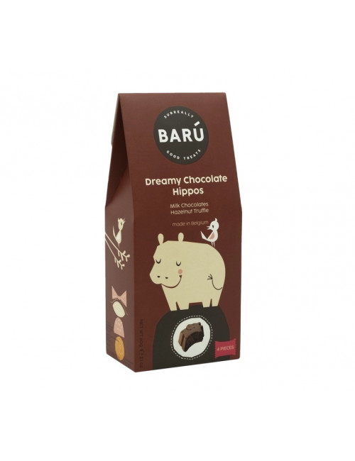 Barú Dreamy Hippos Milk Chocolate Hazelnut Truffle (60g)