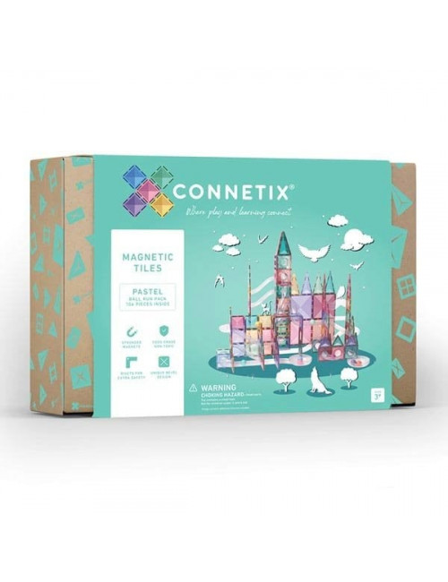 Connetix Tiles 106 Piece Pastel Ball Run Pack magneetblokken