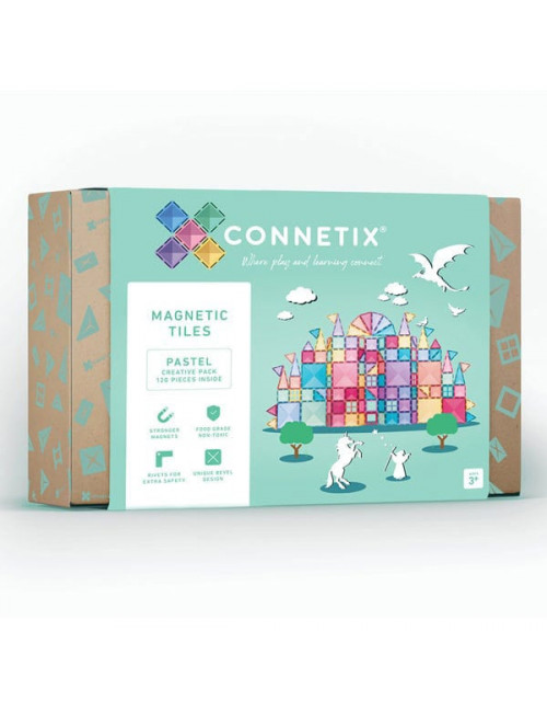Connetix Tiles 120 Piece Pastel Creative Pack magneetblokken