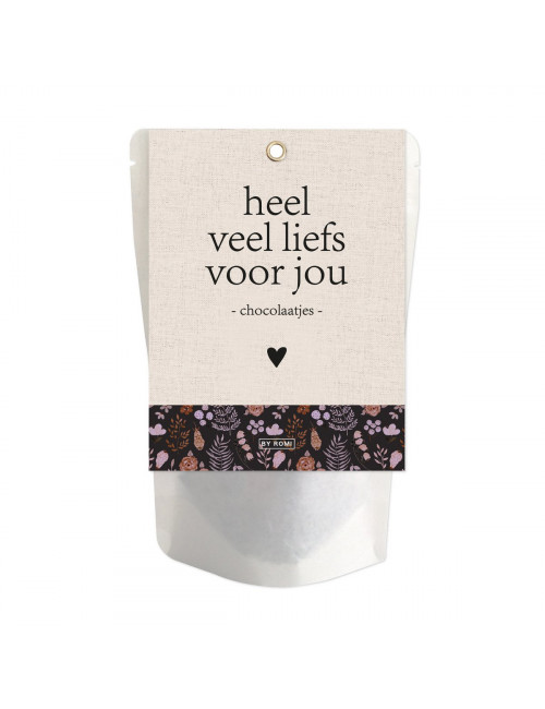 Zakje Chocolaatjes | heel veel liefs voor jou