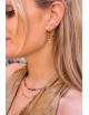 Oorbel Terra Grey Hoop | goud