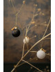 Kerstballen (set van 4) 6cm | poederroze/zwart/zand/wit