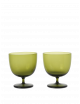 Waterglazen Host (set van 2) | moss green