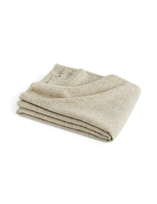 Plaid Mono Blanket 100% Wol | creme melange