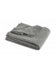 Plaid Mono Blanket 100% Wol | steel grey