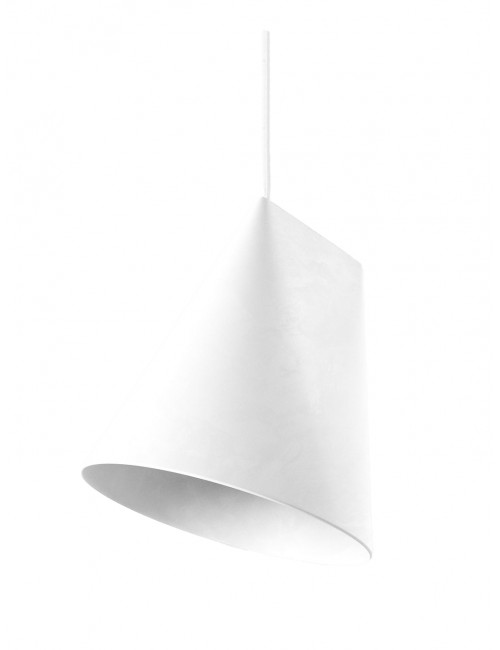 Keramieken Hanglamp | breed wit