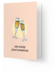 Wenskaart | drink champagne