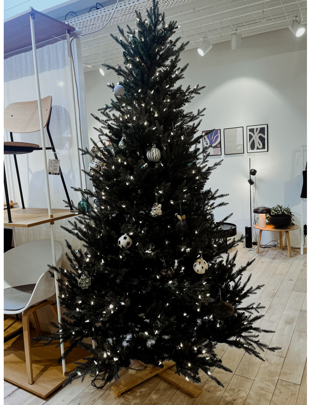 Nordic Kerstboom met Lichtjes | donkergroen